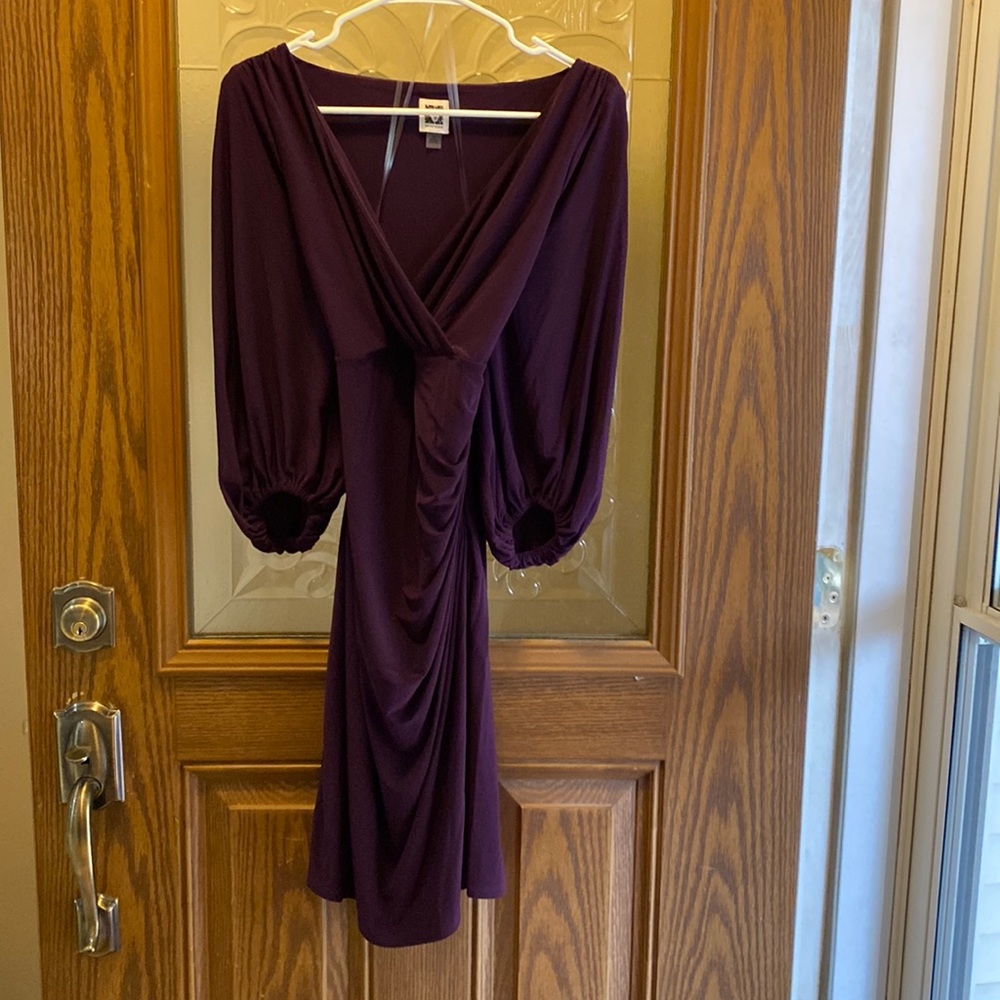 Anne Klein Size 10 Eggplant formal dress